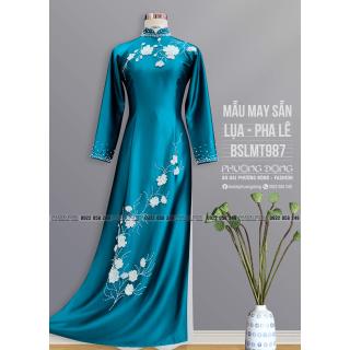 Áo Dài Bà Sui Lụa Thêu Kết Pha Lê BSLMT987